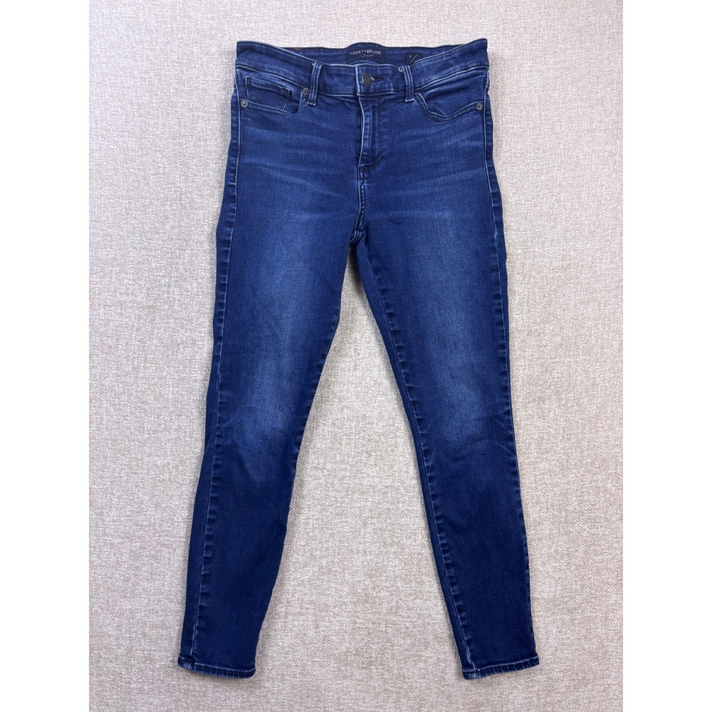 Lucky Brand Bridgette Skinny Legging Jeans Dark Wash Blue Denim Size 6/28